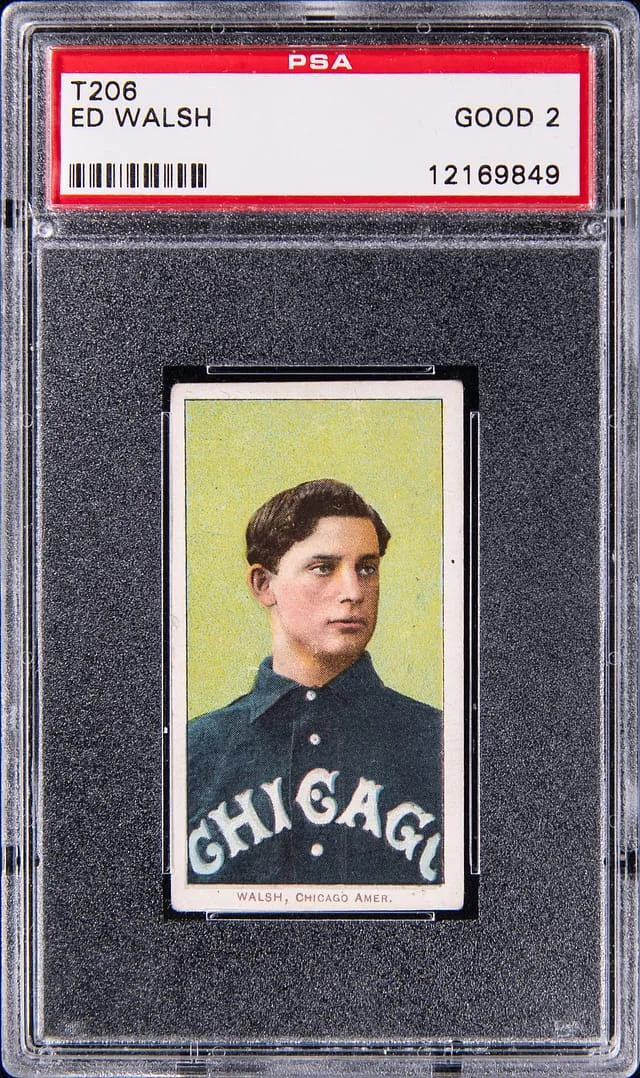 1909-11 T206 Ed Walsh - Hindu White Border #no-number card image