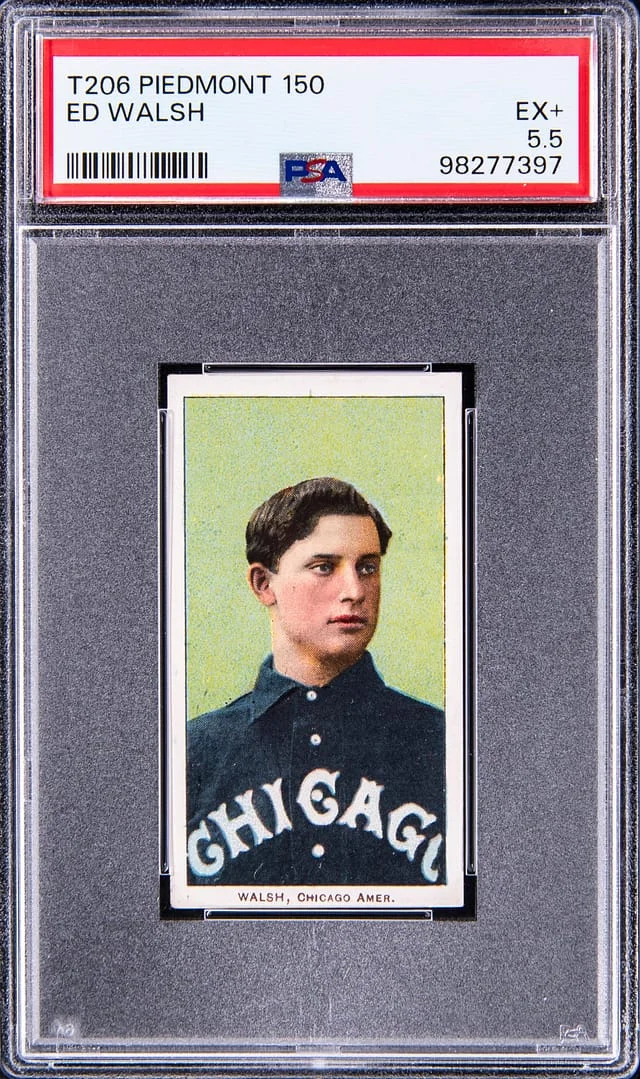 1909-11 T206 Ed Walsh Piedmont 150 White Border #no-number card image