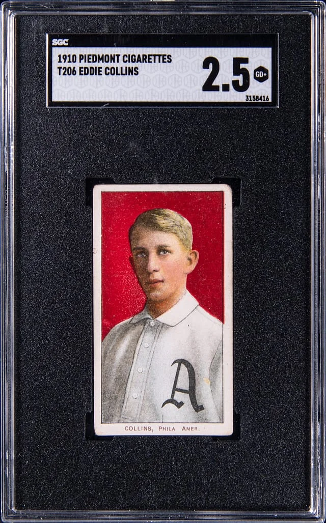1909-11 T206 Eddie Collins, Philadelphia White Border #no-number card image