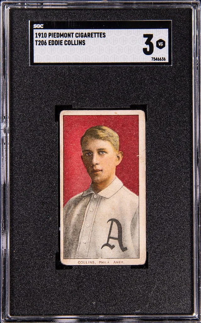 1909-11 T206 Eddie Collins, Philadelphia - Piedmont White Border #no-number card image