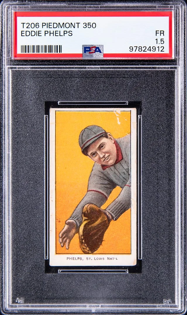 1909-11 T206 Eddie Phelps White Border #no-number card image