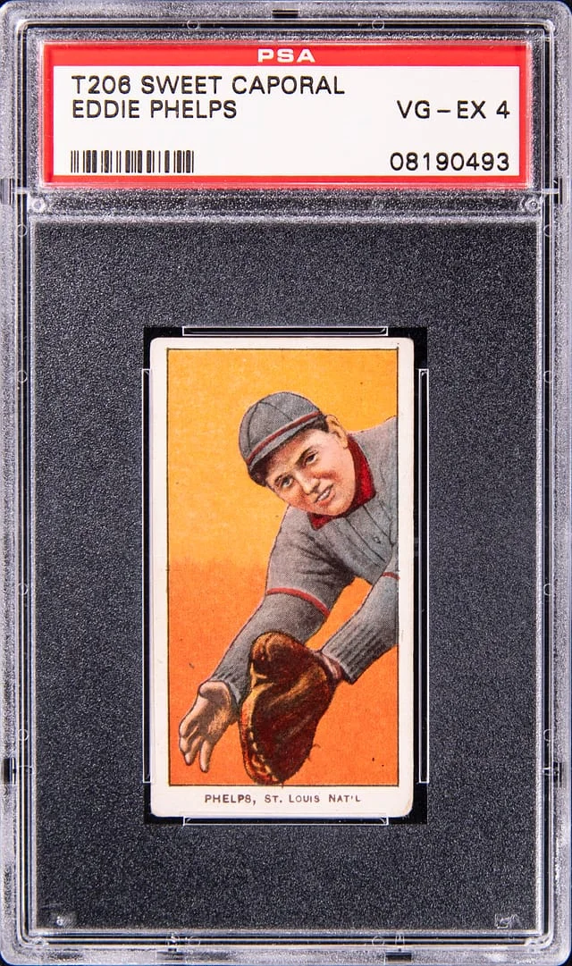 1909-11 T206 Eddie Phelps - Sweet Caporal White Border #no-number card image
