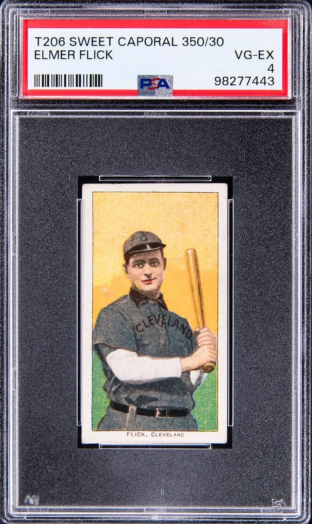 1909-11 T206 Elmer Flick White Border #no-number card image