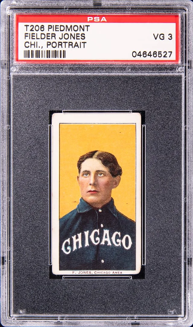 1909-11 T206 Fielder Jones, Chicago, Portrait - Piedmont White Border #no-number card image