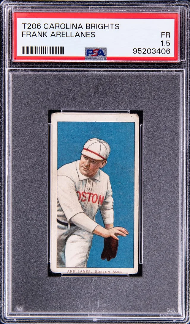 1909-11 T206 Frank Arellanes - Scarce Carolina Brights Back White Border #no-number card image