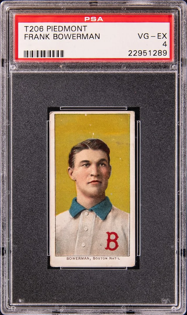 1909-11 T206 Frank Bowerman - Piedmont White Border #no-number card image