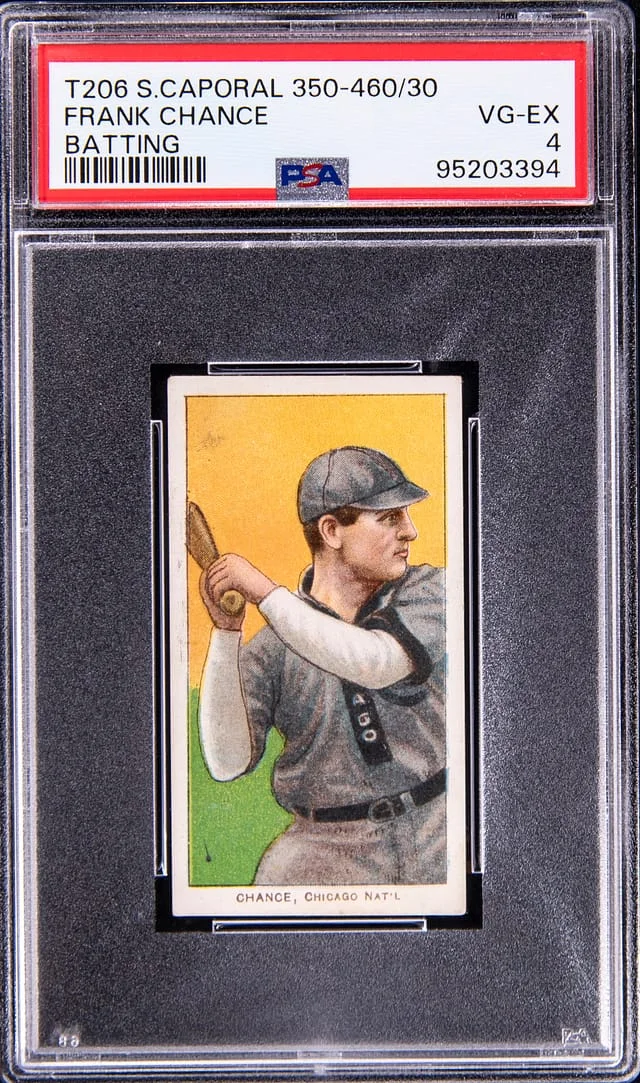 1909-11 T206 Frank Chance White Border #no-number card image