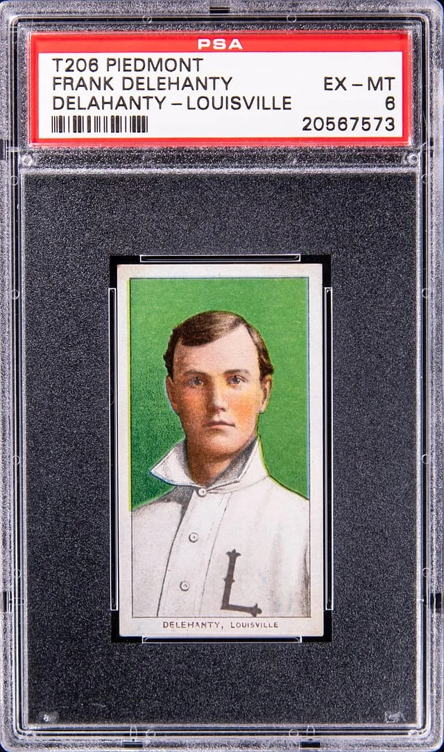 1909-11 T206 Frank Delehanty (Delahanty) Louisville White Border #no-number card image