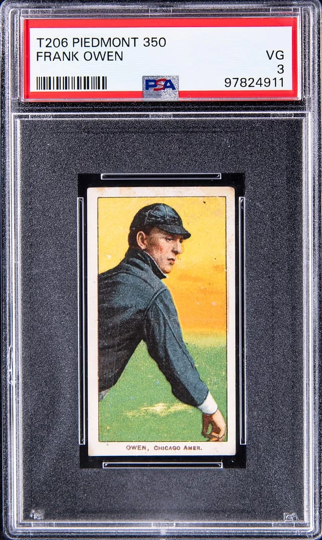 1909-11 T206 Frank Owen White Border #no-number card image