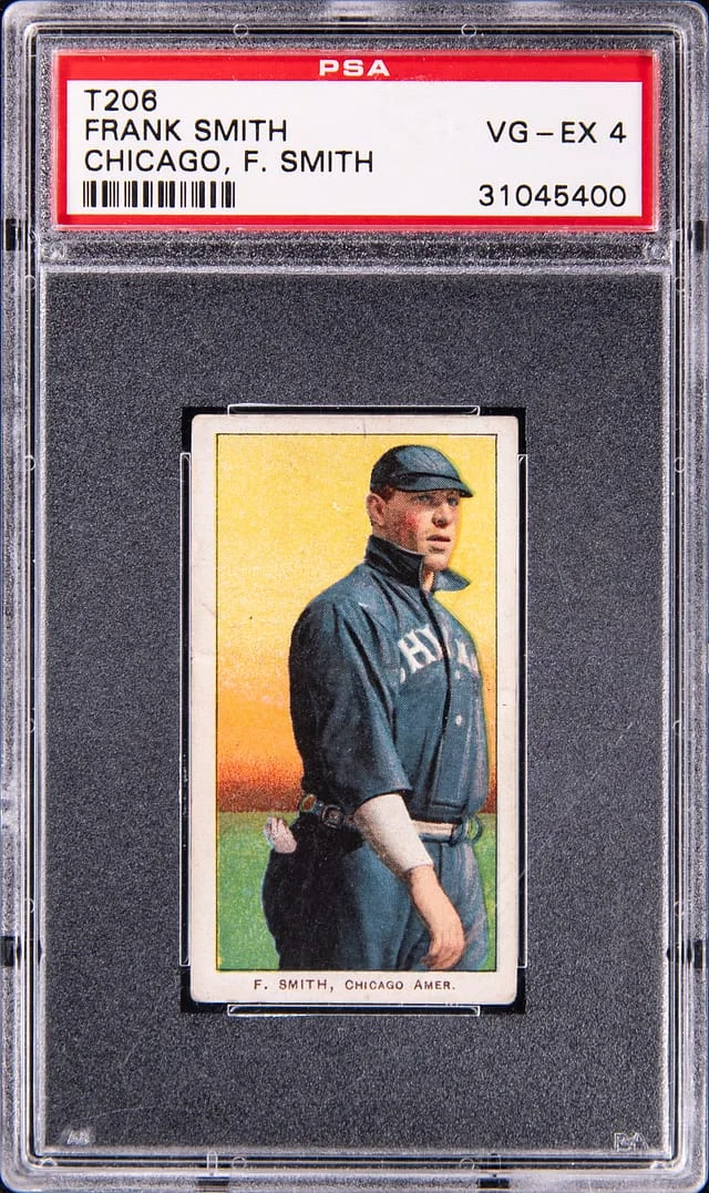 1909-11 T206 Frank Smith, Chicago - Piedmont - VG-EX 4 White Border #no-number card image