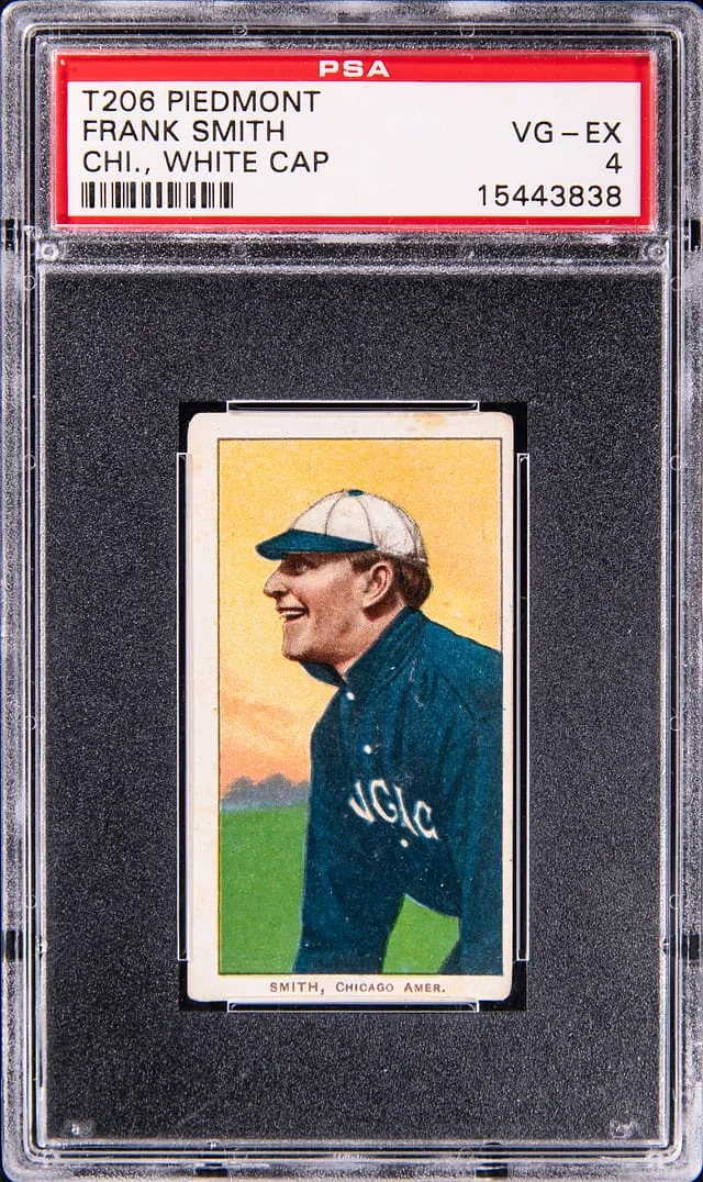 1909-11 T206 Frank Smith, Chicago, White Cap - Piedmont White Border #no-number card image