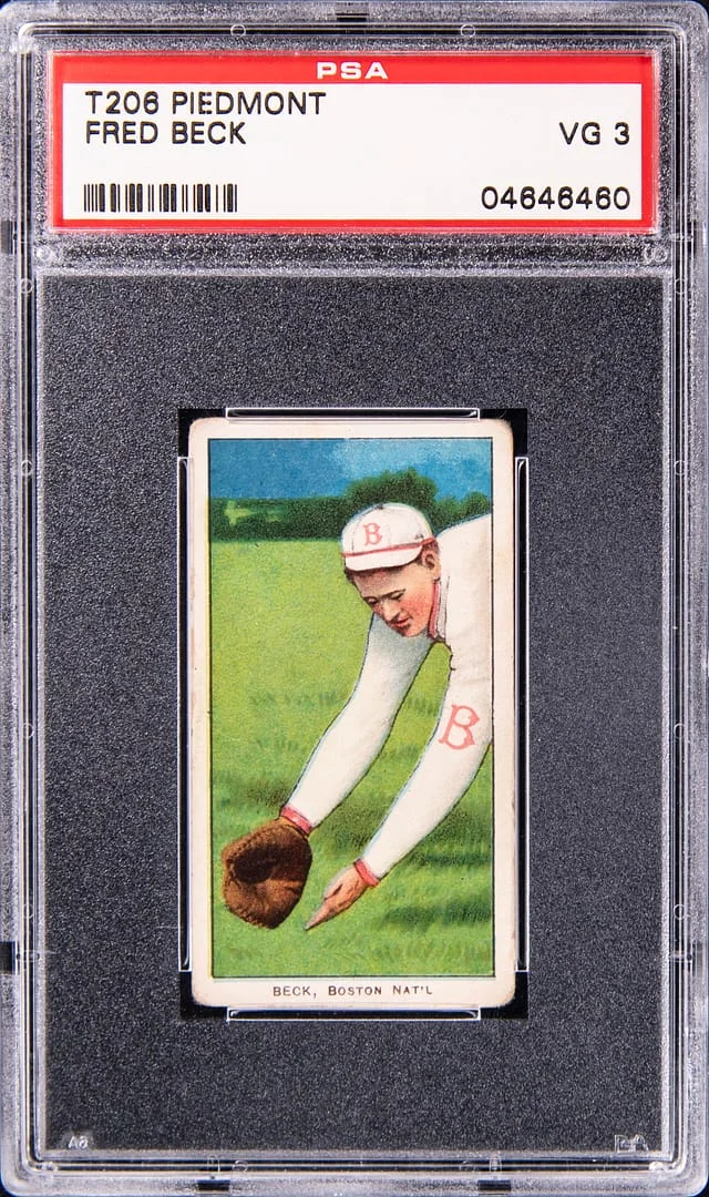 1909-11 T206 Fred Beck - Piedmont White Border #no-number card image