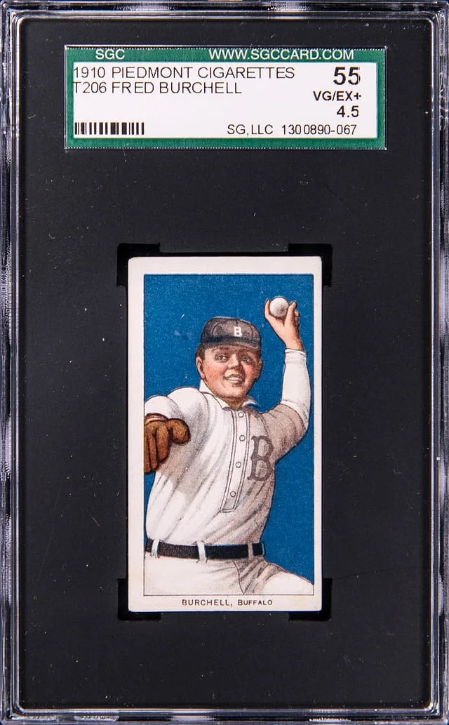 1909-11 T206 Fred Burchell White Border #no-number card image