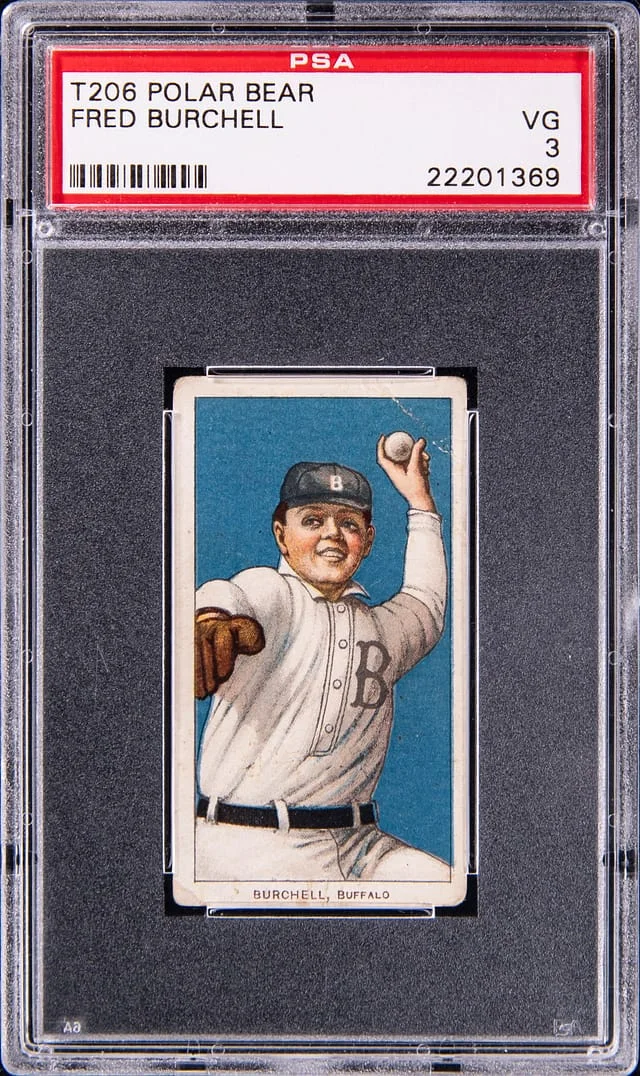 1909-11 T206 Fred Burchell - Polar Bear White Border #no-number card image