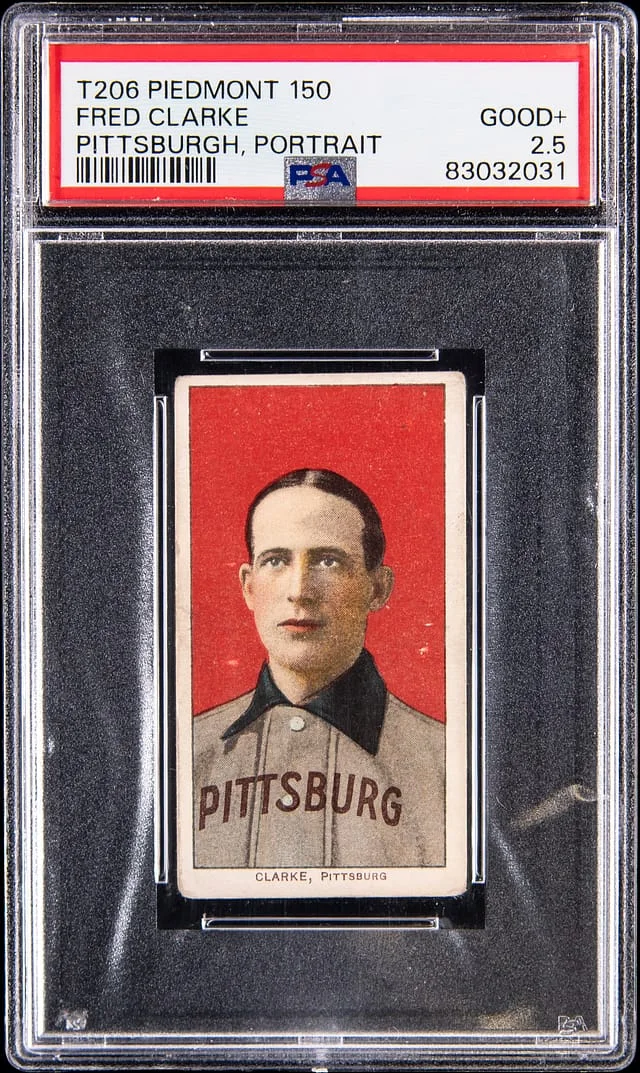 1909-11 T206 Fred Clarke, Pittsburgh, Portrait - Piedmont/150 White Border #no-number card image