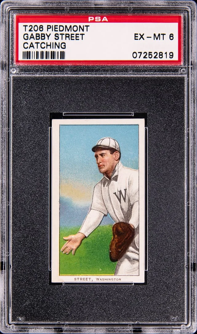1909-11 T206 Gabby Street, Catching - Piedmont White Border #no-number card image