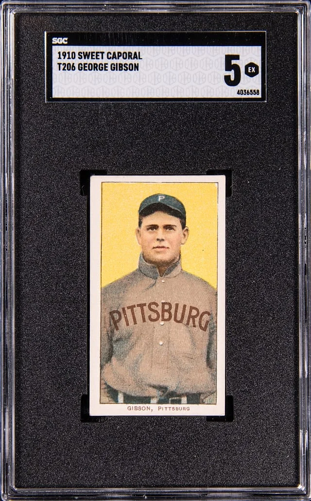 1909-11 T206 George Gibson - Sweet Caporal White Border #no-number card image