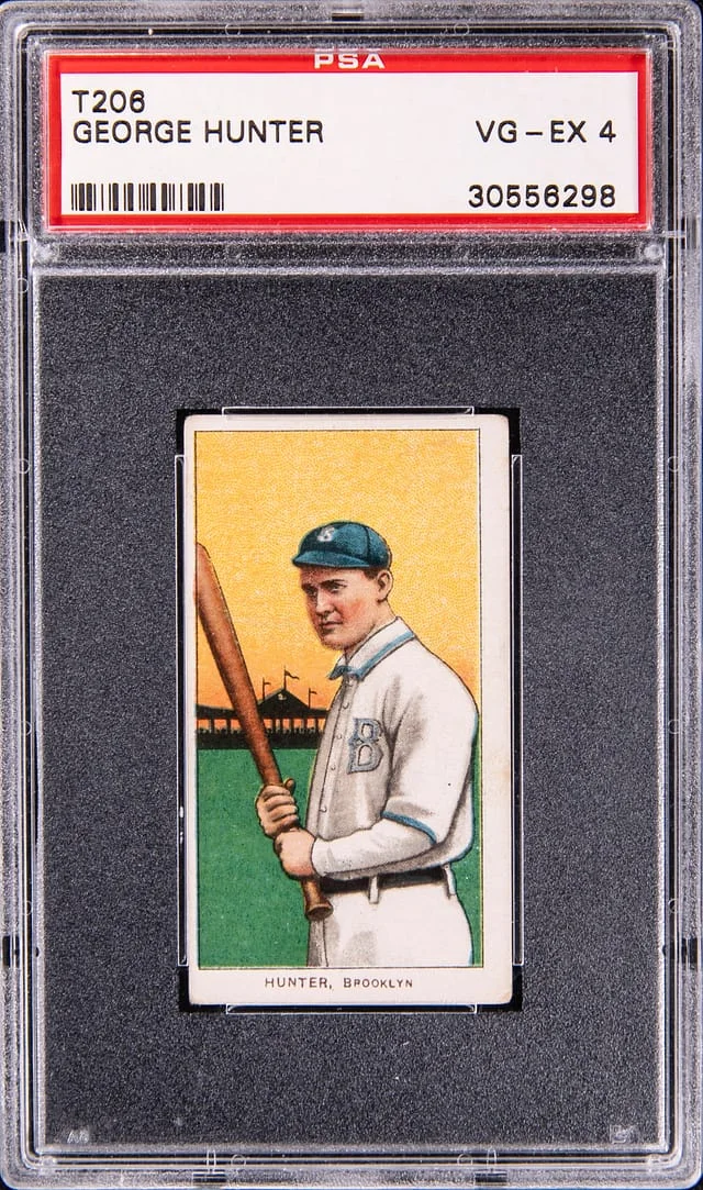 1909-11 T206 George Hunter - Piedmont White Border #no-number card image