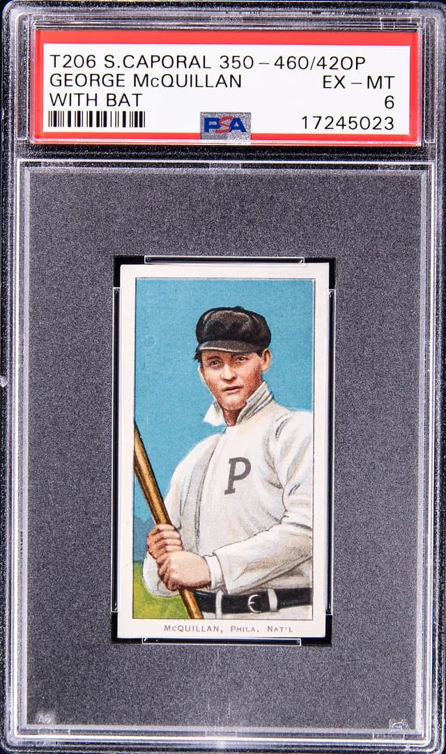 1909-11 T206 George McQuillan White Border #no-number card image