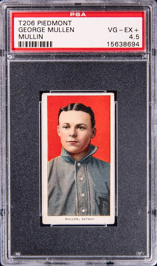 1909-11 T206 George Mullen (Mullin) - Piedmont White Border #no-number card image