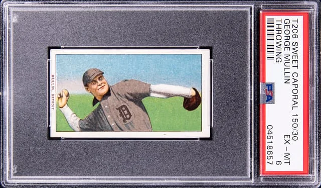 1909-11 T206 George Mullin White Border #no-number card image