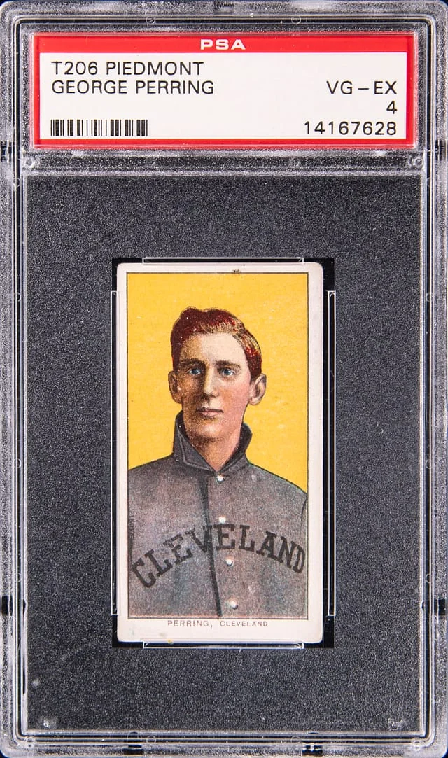 1909-11 T206 George Perring - Piedmont White Border #no-number card image