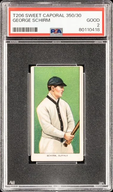 1909-11 T206 George Schirm White Border #no-number card image