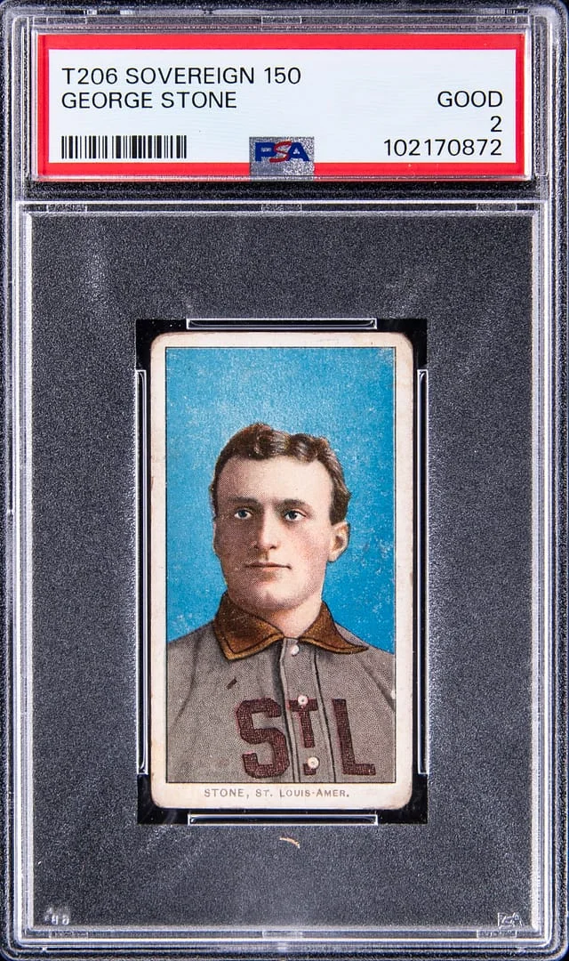 1909-11 T206 George Stone - Sovereign 150 White Border #no-number card image