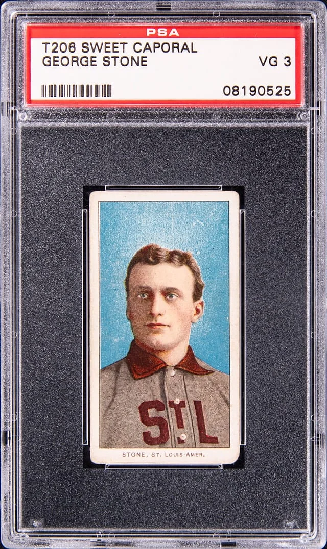 1909-11 T206 George Stone - Sweet Caporal White Border #no-number card image