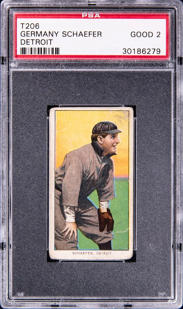 1909-11 T206 Germany Schaefer, Detroit White Border #no-number card image