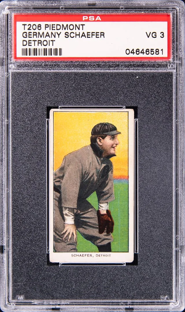 1909-11 T206 Germany Schaefer - Piedmont White Border #no-number card image