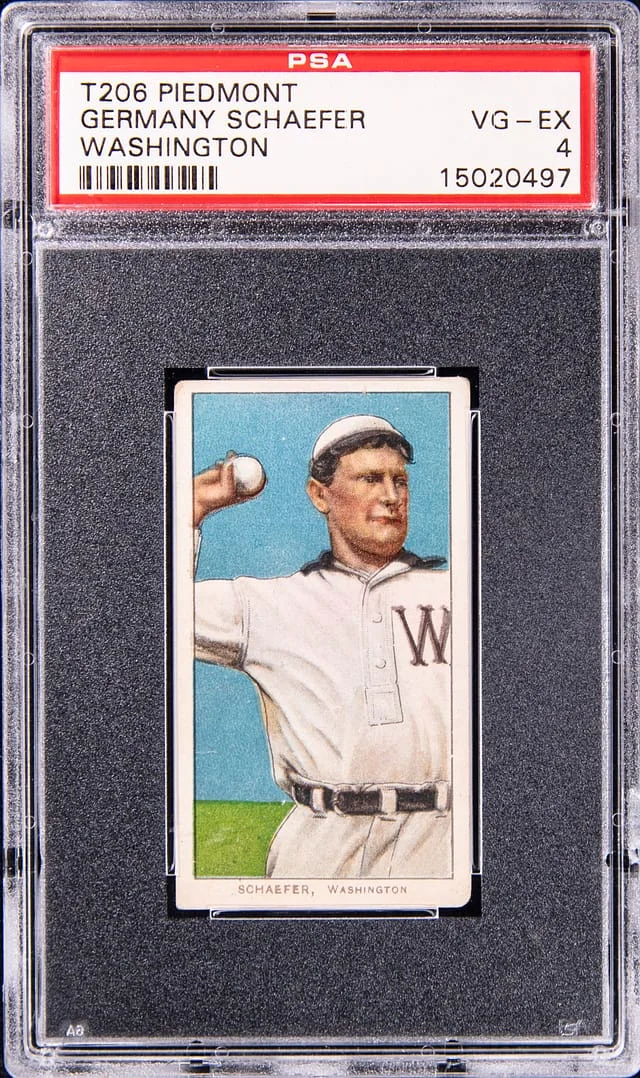 1909-11 T206 Germany Schaefer, Washington - Piedmont White Border #no-number card image