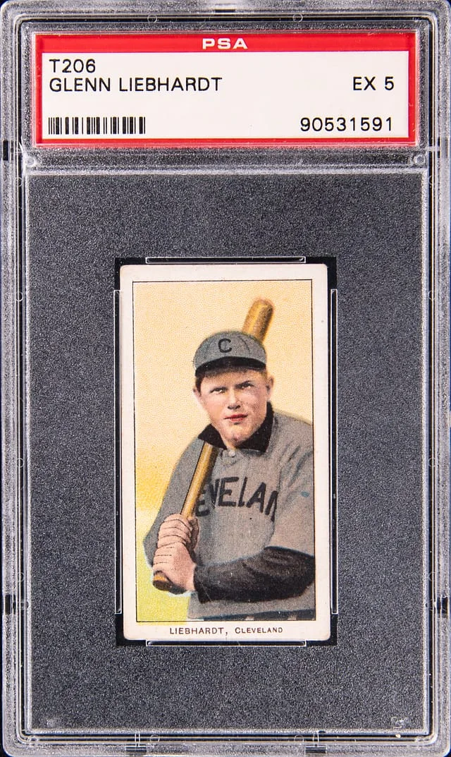 1909-11 T206 Glenn Liebhardt - Piedmont White Border #no-number card image