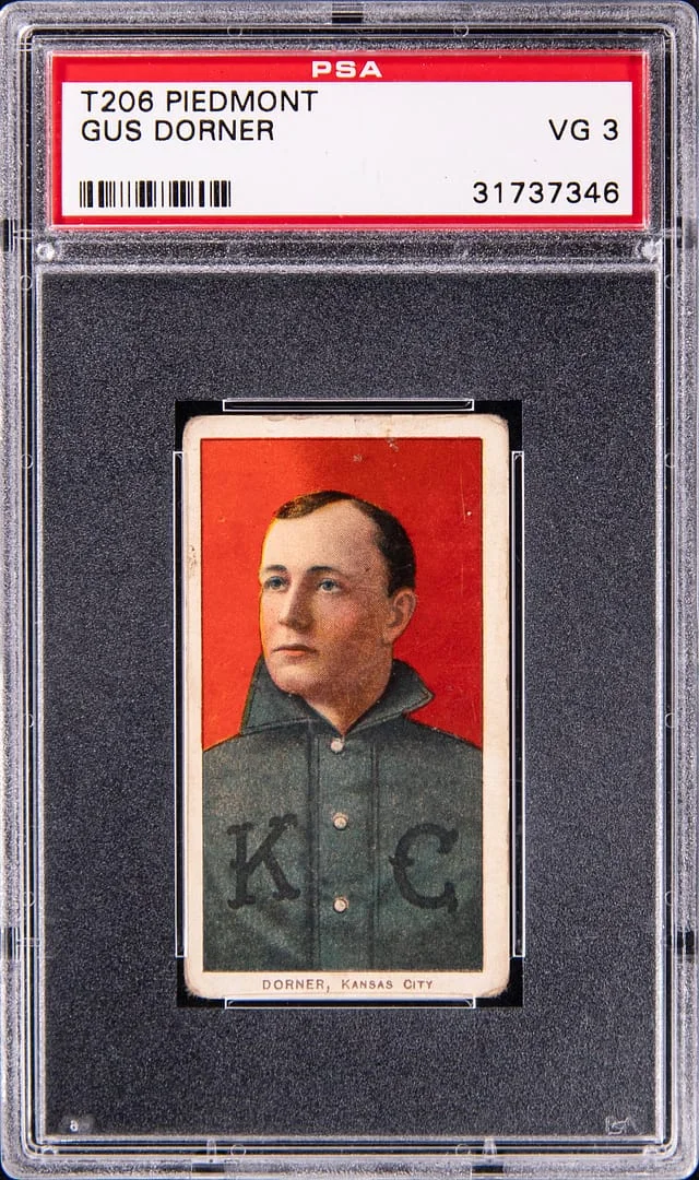 1909-11 T206 Gus Dorner - Piedmont White Border #no-number card image