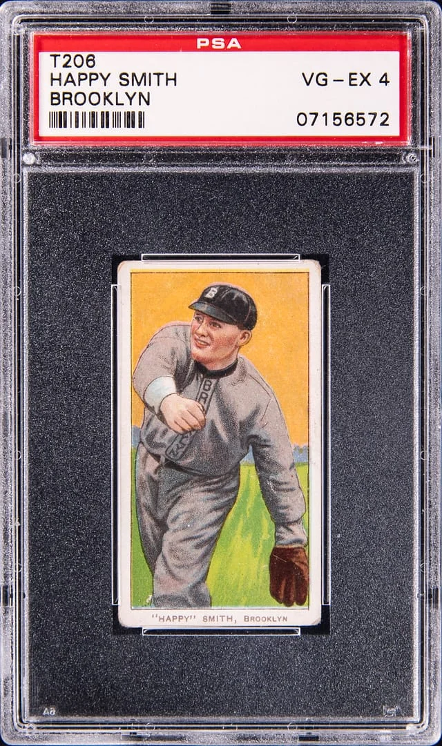 1909-11 T206 Happy Smith, Brooklyn - Piedmont White Border #no-number card image