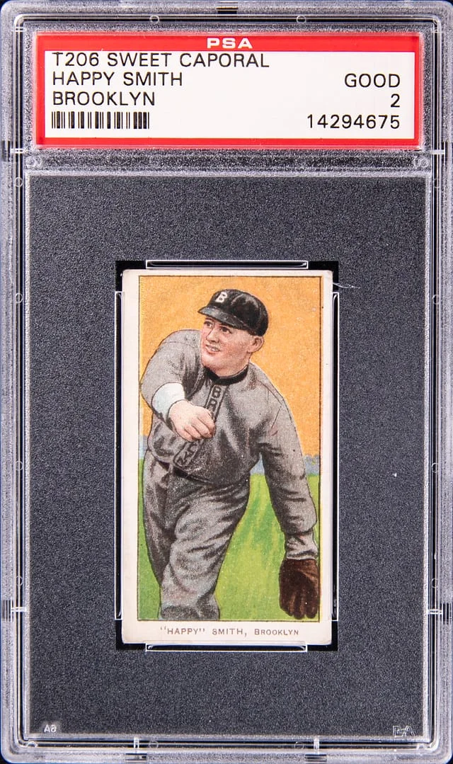1909-11 T206 Happy Smith, Brooklyn - Sweet Caporal White Border #no-number card image