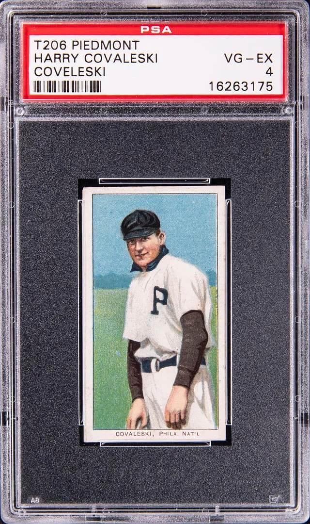 1909-11 T206 Harry Covaleski (Coveleski) - Piedmont White Border #no-number card image
