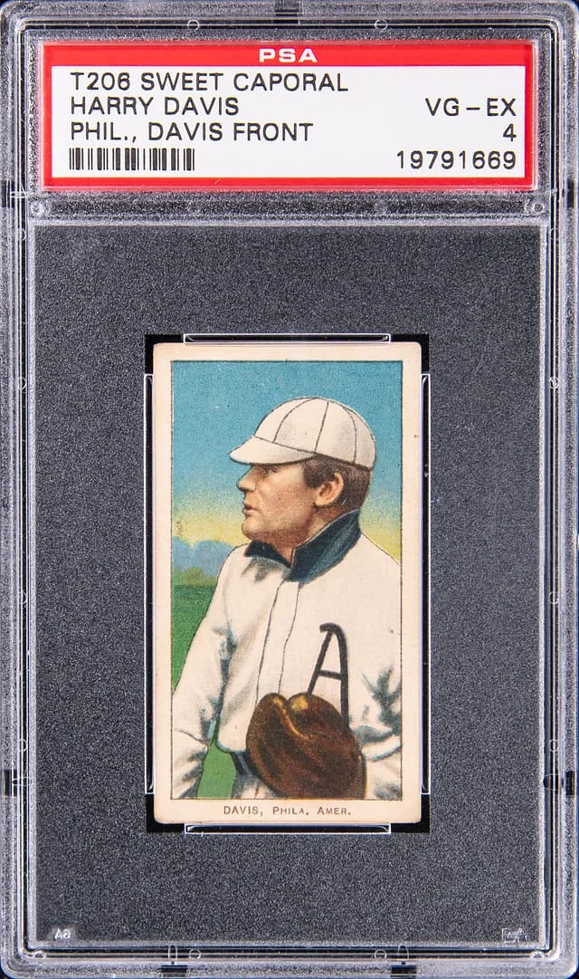1909-11 T206 Harry Davis, Philadelphia, Front - Sweet Caporal White Border #no-number card image