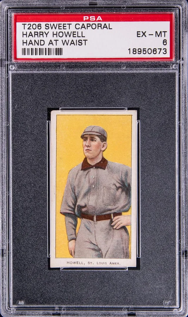 1909-11 T206 Harry Howell, Hand At Waist White Border #no-number card image