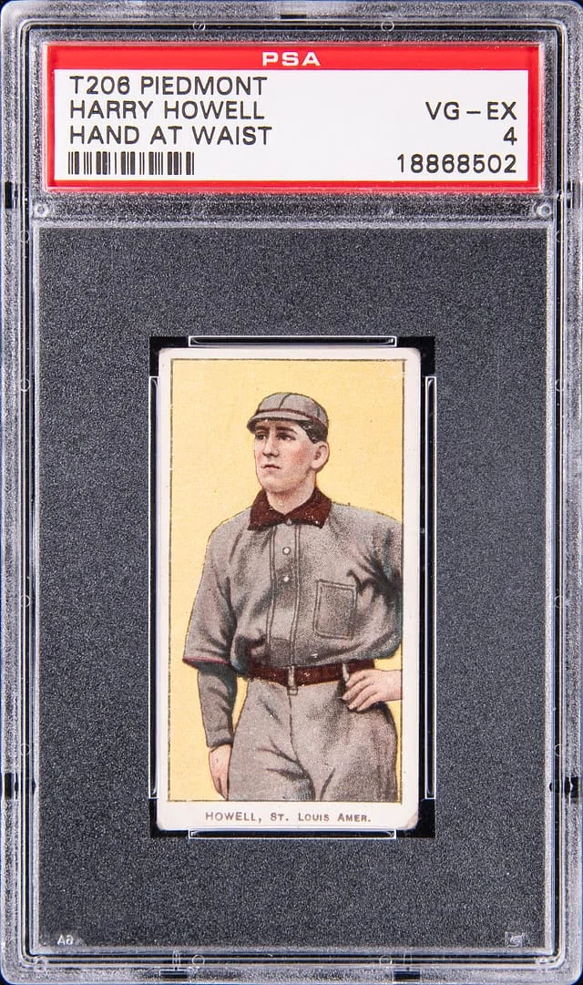 1909-11 T206 Harry Howell, Hand at Waist - Piedmont White Border #no-number card image