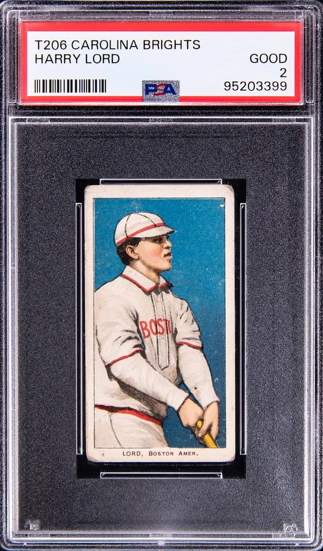 1909-11 T206 Harry Lord - Scarce Carolina Brights Back White Border #no-number card image