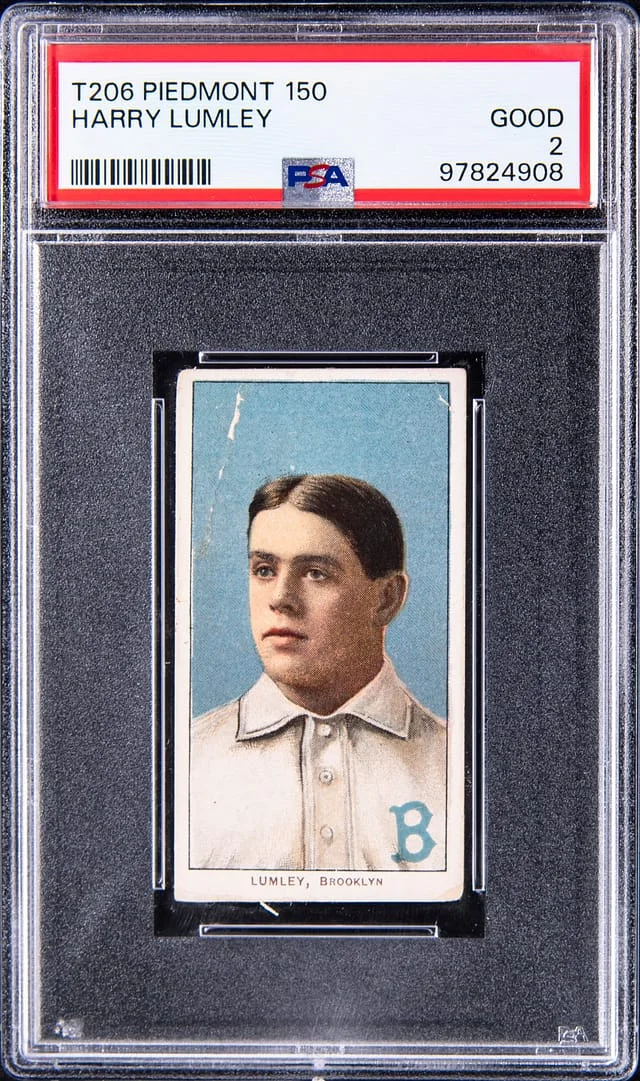 1909-11 T206 Harry Lumley White Border #no-number card image