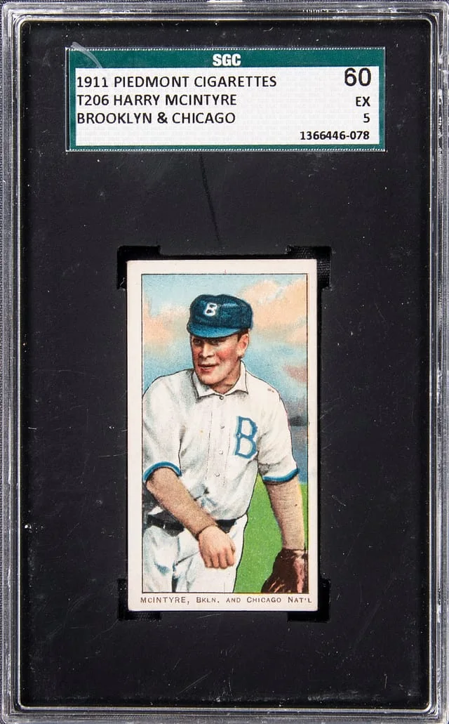 1909-11 T206 Harry McIntyre, Brooklyn & Chicago White Border #no-number card image