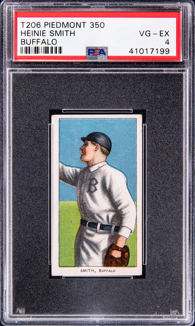 1909-11 T206 Heinie Smith, Buffalo - Piedmont 350 White Border #no-number card image