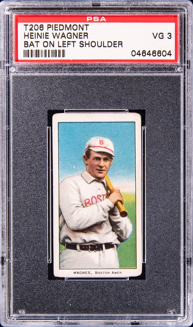 1909-11 T206 Heinie Wagner, Bat on Left Shoulder - Piedmont White Border #no-number card image
