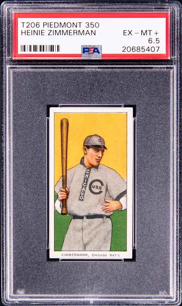 1909-11 T206 Heinie Zimmerman White Border #no-number card image