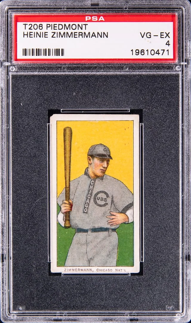 1909-11 T206 Heinie Zimmermann - Piedmont White Border #no-number card image