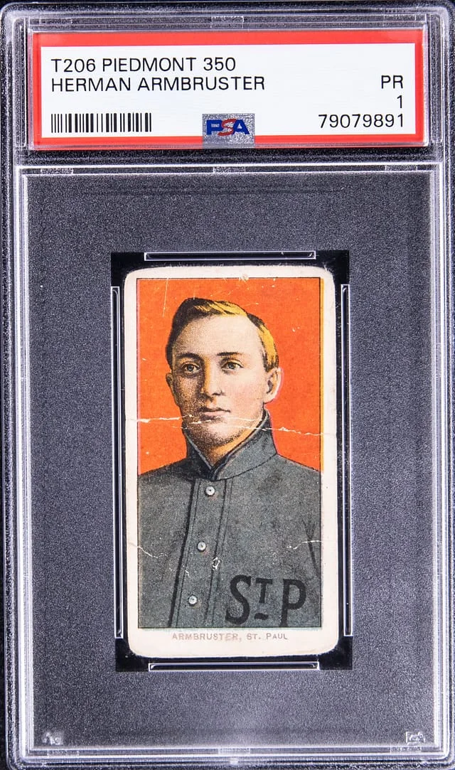 1909-11 T206 Herman Armbruster White Border #no-number card image