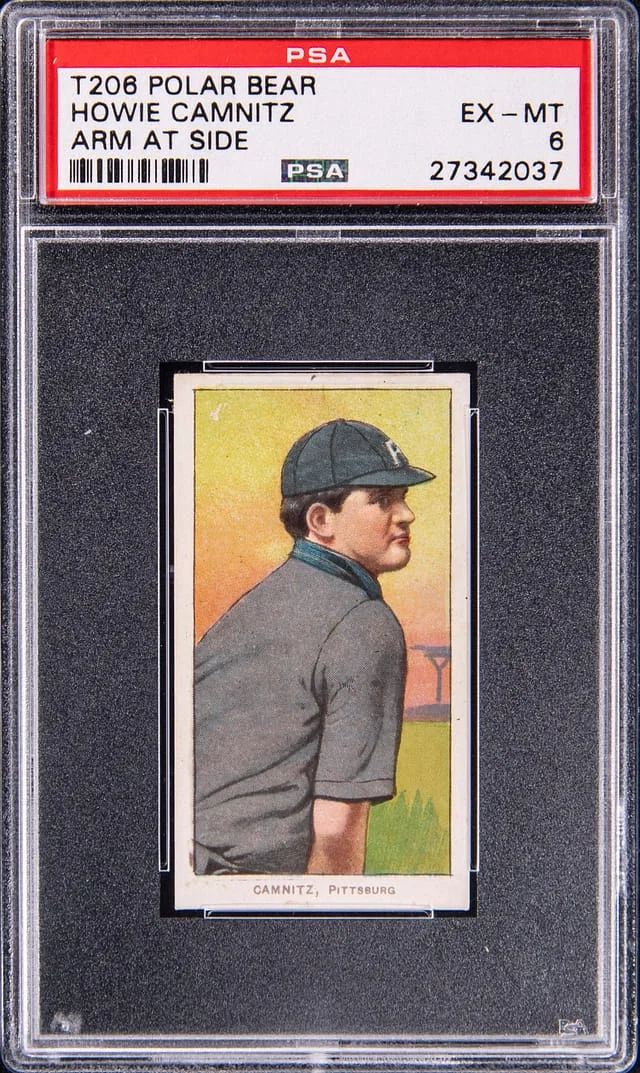 1909-11 T206 Howie Camnitz, Arm at Side - Polar Bear White Border #no-number card image