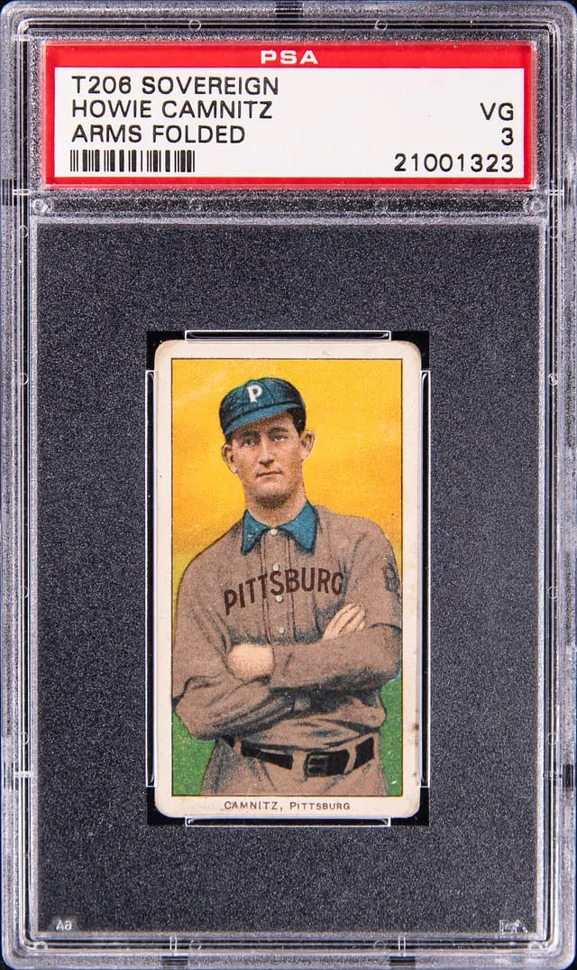 1909-11 T206 Howie Camnitz, Arms Folded - Sovereign White Border #no-number card image